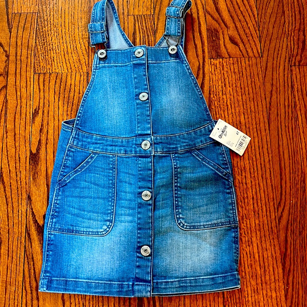 Girls Oshkosh dress overall 4T